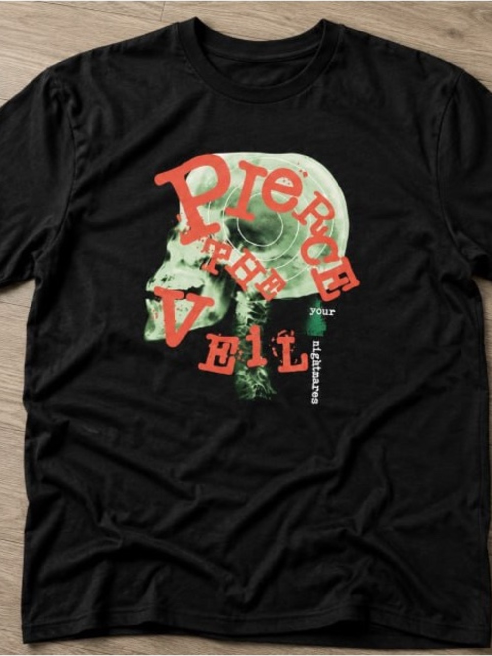 Pierce The Veil Skull Graphic T Shirt
